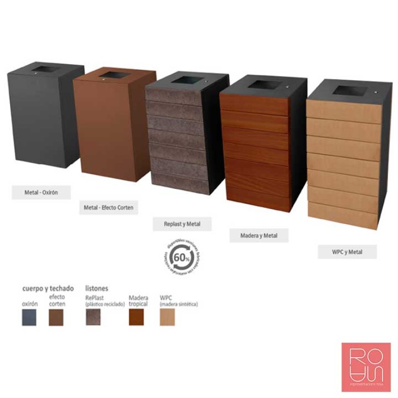 Paperera metàl·lica València 